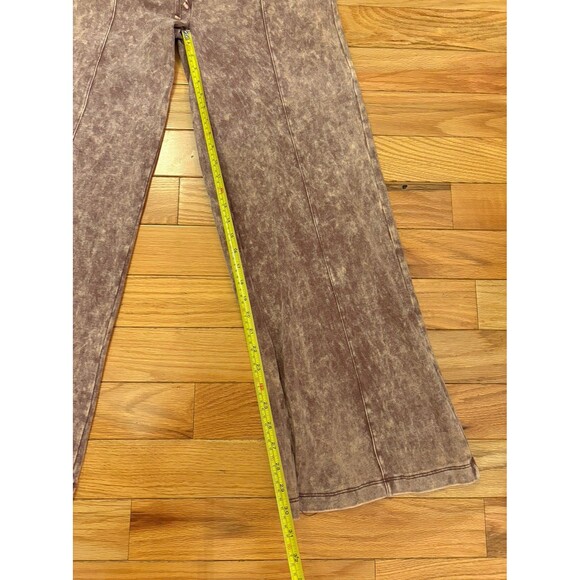 Zenana Acid Wash Comfy Pants With Pockets - Picture 3 of 6